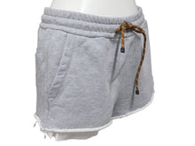 Load image into Gallery viewer, Miu Miu ミュウ ミュウ ショートパンツ Cotton fleece shorts コットンフリース ショーツ グレー ウール サイズ38 MJP321 美品 中古 4b006298