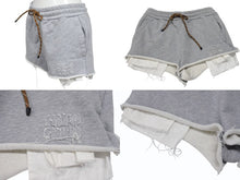 Load image into Gallery viewer, Miu Miu ミュウ ミュウ ショートパンツ Cotton fleece shorts コットンフリース ショーツ グレー ウール サイズ38 MJP321 美品 中古 4b006298