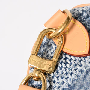 極美品 LOUIS VUITTON ルイヴィトン スピーディ バンドリエール 25 ダミエ デニム N40700 ゴールド金具 中古 4a004082