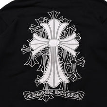画像をギャラリービューアに読み込む, CHROME HEARTS クロムハーツ セメタリークロスジップアップパーカー CHクロス セメタリークロス シルバー金具 ブラック 黒 美品 中古 4a002033