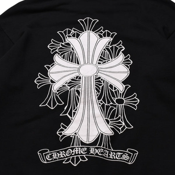 CHROME HEARTS クロムハーツ セメタリークロスジップアップパーカー CHクロス セメタリークロス シルバー金具 ブラック 黒 美品 中古 4a002033