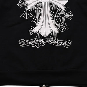 CHROME HEARTS クロムハーツ セメタリークロスジップアップパーカー CHクロス セメタリークロス シルバー金具 ブラック 黒 美品 中古 4a002033