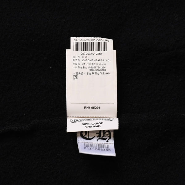 CHROME HEARTS クロムハーツ セメタリークロスジップアップパーカー CHクロス セメタリークロス シルバー金具 ブラック 黒 美品 中古 4a002033