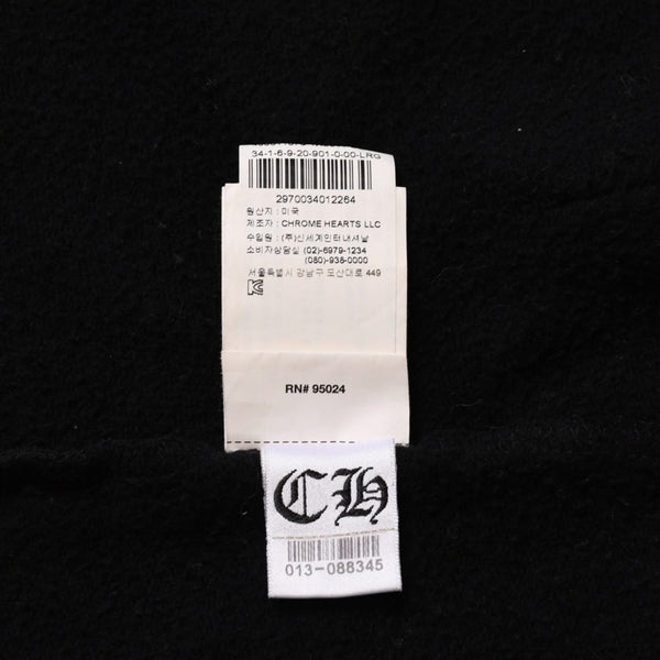 CHROME HEARTS クロムハーツ セメタリークロスジップアップパーカー CHクロス セメタリークロス シルバー金具 ブラック 黒 美品 中古 4a002033