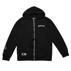 CHROME HEARTS クロムハーツ セメタリークロスジップアップパーカー CHクロス セメタリークロス シルバー金具 ブラック 黒 美品 中古 4a002033