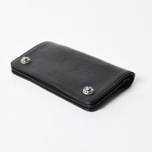画像をギャラリービューアに読み込む, 極美品 CHROME HEARTS クロムハーツ 1ZIP BS FLEUR BUTTON WALLET 1ジップ BSフレアボタン 二つ折り財布 レザーウォレット 中古 4a001764
