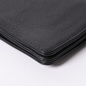 Very good condition CHROME HEARTS 1ZIP BS FLEUR BUTTON WALLET 1 zip BS flare button bifold wallet leather wallet used 4a001764
