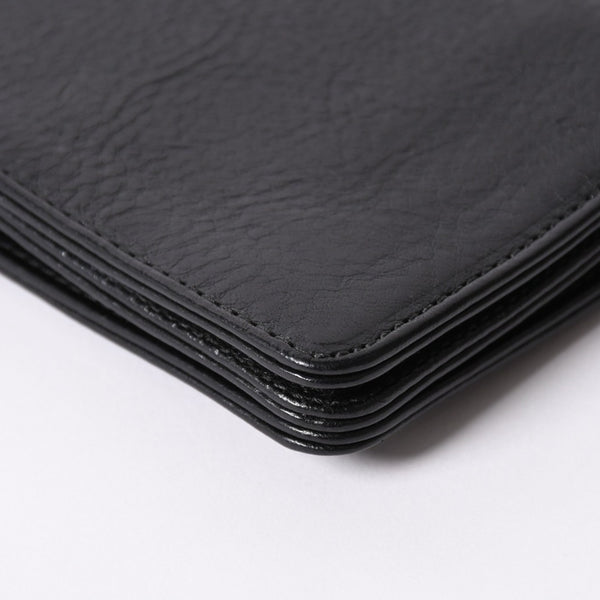 Very good condition CHROME HEARTS 1ZIP BS FLEUR BUTTON WALLET 1 zip BS flare button bifold wallet leather wallet used 4a001764