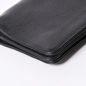 Very good condition CHROME HEARTS 1ZIP BS FLEUR BUTTON WALLET 1 zip BS flare button bifold wallet leather wallet used 4a001764