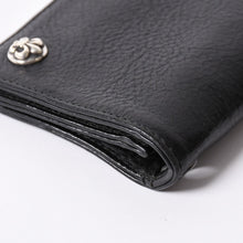 画像をギャラリービューアに読み込む, 極美品 CHROME HEARTS クロムハーツ 1ZIP BS FLEUR BUTTON WALLET 1ジップ BSフレアボタン 二つ折り財布 レザーウォレット 中古 4a001764