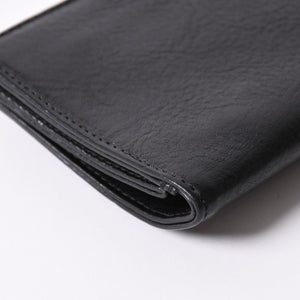 Very good condition CHROME HEARTS 1ZIP BS FLEUR BUTTON WALLET 1 zip BS flare button bifold wallet leather wallet used 4a001764