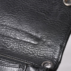 Very good condition CHROME HEARTS 1ZIP BS FLEUR BUTTON WALLET 1 zip BS flare button bifold wallet leather wallet used 4a001764