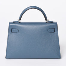 画像をギャラリービューアに読み込む, 新品未使用 エルメス HERMES G刻印 ミニケリー2 ブルータンペット マダム 外縫 2WAY ショルダーバッグ 中古 4a001396