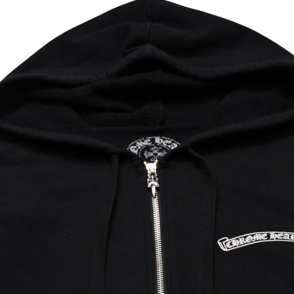 CHROME HEARTS クロムハーツ セメタリークロスジップアップパーカー CHクロス セメタリークロス シルバー金具 ブラック 黒 美品 中古 4a002033