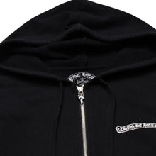 画像をギャラリービューアに読み込む, CHROME HEARTS クロムハーツ セメタリークロスジップアップパーカー CHクロス セメタリークロス シルバー金具 ブラック 黒 美品 中古 4a002033
