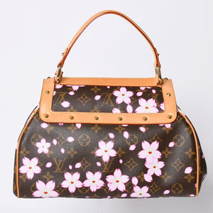 Very Good Condition LOUIS VUITTON Sack Retro PM Handbag M92012 Monogram Cherry Blossom Takashi Murakami Used 4a001243