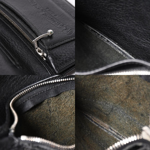 Very good condition CHROME HEARTS 1ZIP BS FLEUR BUTTON WALLET 1 zip BS flare button bifold wallet leather wallet used 4a001764