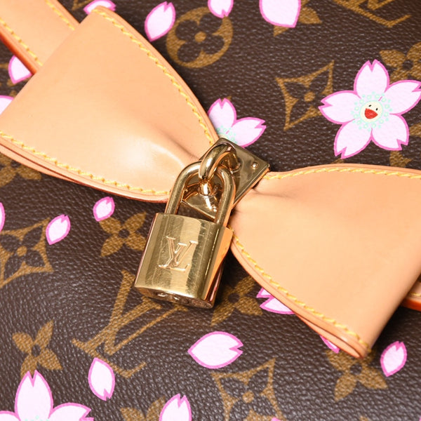 Very Good Condition LOUIS VUITTON Sack Retro PM Handbag M92012 Monogram Cherry Blossom Takashi Murakami Used 4a001243