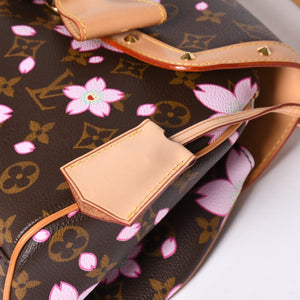 Very Good Condition LOUIS VUITTON Sack Retro PM Handbag M92012 Monogram Cherry Blossom Takashi Murakami Used 4a001243