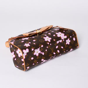 Very Good Condition LOUIS VUITTON Sack Retro PM Handbag M92012 Monogram Cherry Blossom Takashi Murakami Used 4a001243