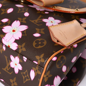 Very Good Condition LOUIS VUITTON Sack Retro PM Handbag M92012 Monogram Cherry Blossom Takashi Murakami Used 4a001243