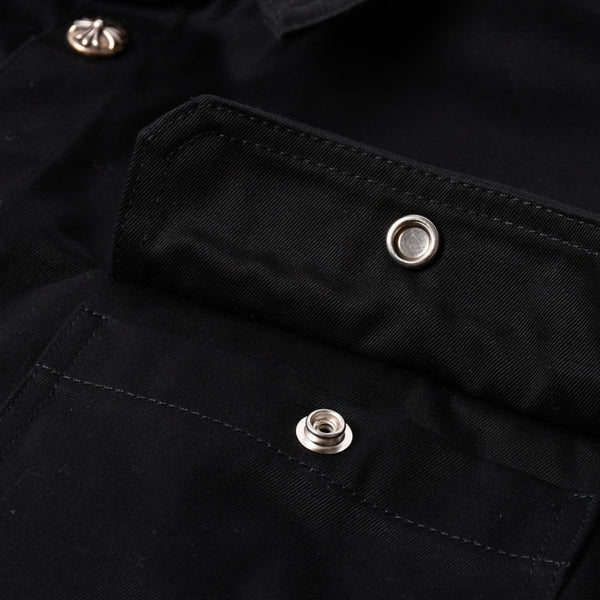 Very Good Condition CHROME HEARTS Y NOT WORK DOG Shirt Jacket Size XL Cross Patch 20 Patches Leopard Haraco Used 4a001359