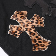 画像をギャラリービューアに読み込む, 極美品 CHROME HEARTS クロムハーツ Y NOT WORK DOG シャツジャケット サイズXL クロスパッチ 20パッチ レオパード ハラコ 中古 4a001359