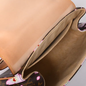 Very Good Condition LOUIS VUITTON Sack Retro PM Handbag M92012 Monogram Cherry Blossom Takashi Murakami Used 4a001243