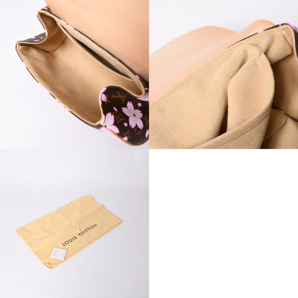Very Good Condition LOUIS VUITTON Sack Retro PM Handbag M92012 Monogram Cherry Blossom Takashi Murakami Used 4a001243