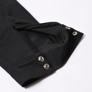 Very Good Condition CHROME HEARTS Y NOT WORK DOG Shirt Jacket Size XL Cross Patch 20 Patches Leopard Haraco Used 4a001359