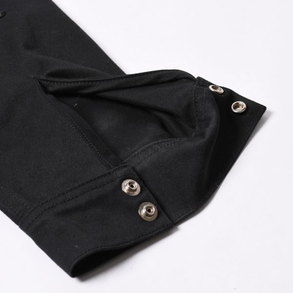 Very Good Condition CHROME HEARTS Y NOT WORK DOG Shirt Jacket Size XL Cross Patch 20 Patches Leopard Haraco Used 4a001359