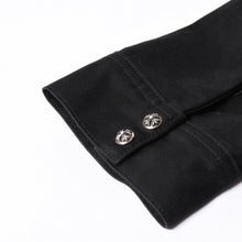 画像をギャラリービューアに読み込む, 極美品 CHROME HEARTS クロムハーツ Y NOT WORK DOG シャツジャケット サイズXL クロスパッチ 20パッチ レオパード ハラコ 中古 4a001359