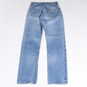 新品未使用 CHROME HEARTS クロムハーツ × LEVI'S リーバイス デニムパンツ ジーンズ サイズ27 クロスボールボタン インディゴブルー中古 4a001412