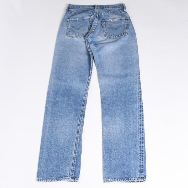 新品未使用 CHROME HEARTS クロムハーツ × LEVI'S リーバイス デニムパンツ ジーンズ サイズ27 クロスボールボタン インディゴブルー中古 4a001412