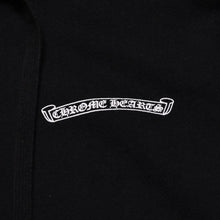 画像をギャラリービューアに読み込む, CHROME HEARTS クロムハーツ セメタリークロスジップアップパーカー CHクロス セメタリークロス シルバー金具 ブラック 黒 美品 中古 4a002033