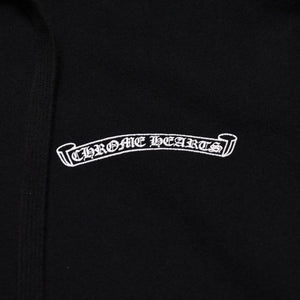 CHROME HEARTS クロムハーツ セメタリークロスジップアップパーカー CHクロス セメタリークロス シルバー金具 ブラック 黒 美品 中古 4a002033
