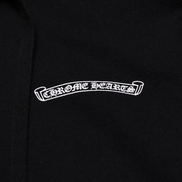 CHROME HEARTS クロムハーツ セメタリークロスジップアップパーカー CHクロス セメタリークロス シルバー金具 ブラック 黒 美品 中古 4a002033