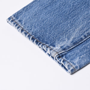 新品未使用 CHROME HEARTS クロムハーツ × LEVI'S リーバイス デニムパンツ ジーンズ サイズ27 クロスボールボタン インディゴブルー中古 4a001412