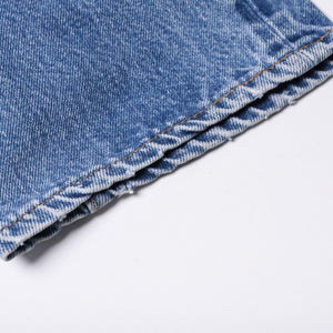 新品未使用 CHROME HEARTS クロムハーツ × LEVI'S リーバイス デニムパンツ ジーンズ サイズ27 クロスボールボタン インディゴブルー中古 4a001412