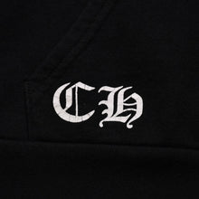 画像をギャラリービューアに読み込む, CHROME HEARTS クロムハーツ セメタリークロスジップアップパーカー CHクロス セメタリークロス シルバー金具 ブラック 黒 美品 中古 4a002033