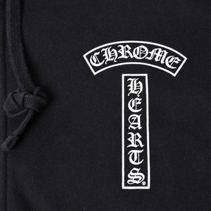 CHROME HEARTS Chrome Hearts Back Arch Logo Zip Up Hoodie T-Bar USA Up Hoodie Back Arch Floral Cross Horseshoe Black Good Condition Used 4a002034