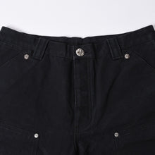 画像をギャラリービューアに読み込む, 新品未使用 CHROME HEARTS クロムハーツ CARPENTER DOUBLE KNEE カーペンター ハーフパンツ サイズ34 パッチ付き クロスボール シルバー925 中古 4a001406