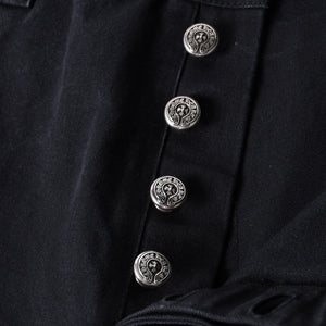 New and unused CHROME HEARTS CARPENTER DOUBLE KNEE Carpenter shorts size 34 with patch cross ball silver 925 used 4a001406