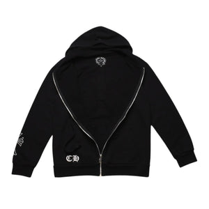 CHROME HEARTS クロムハーツ セメタリークロスジップアップパーカー CHクロス セメタリークロス シルバー金具 ブラック 黒 美品 中古 4a002033