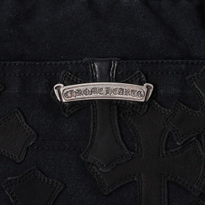 New and unused CHROME HEARTS CARPENTER DOUBLE KNEE Carpenter shorts size 34 with patch cross ball silver 925 used 4a001406
