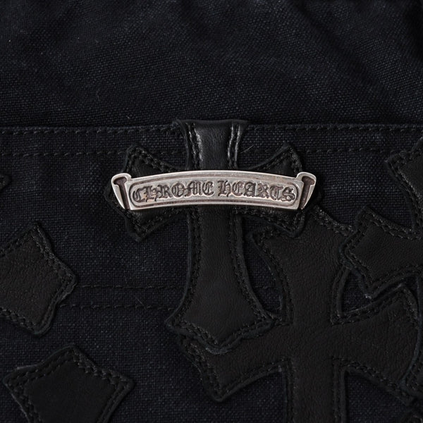 New and unused CHROME HEARTS CARPENTER DOUBLE KNEE Carpenter shorts size 34 with patch cross ball silver 925 used 4a001406