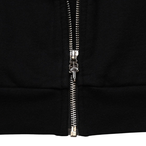 CHROME HEARTS クロムハーツ セメタリークロスジップアップパーカー CHクロス セメタリークロス シルバー金具 ブラック 黒 美品 中古 4a002033
