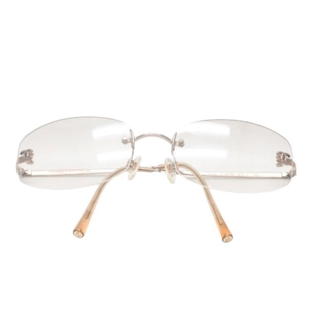 CHANEL シャネル ココマーク Sunglasses サングラス 57◻︎19 130 c.194/6 クリアカラー 美品 中古 4a001388
