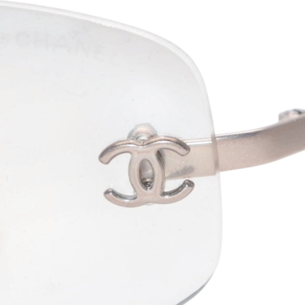 CHANEL シャネル ココマーク Sunglasses サングラス 57◻︎19 130 c.194/6 クリアカラー 美品 中古 4a001388