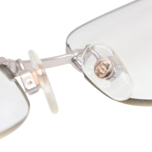 CHANEL シャネル ココマーク Sunglasses サングラス 57◻︎19 130 c.194/6 クリアカラー 美品 中古 4a001388